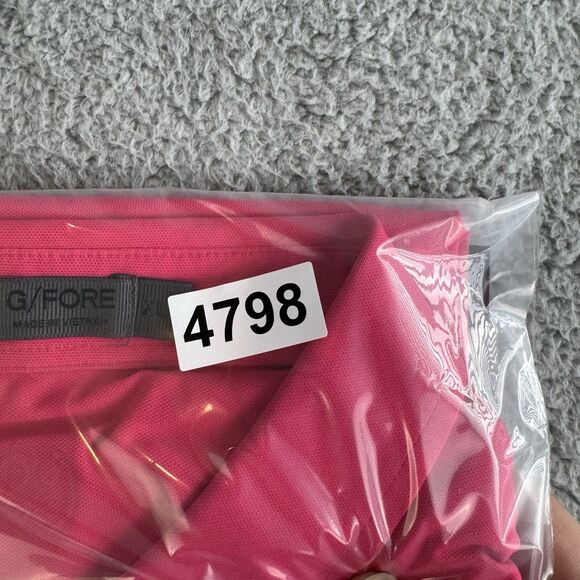 G/Fore Shirt Men's XL Pink Polo Performance Stretch Golf Casual - Picture 9 of 9